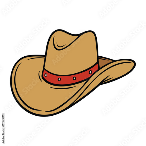 A classic cowboy hat with a wide brim and creased crown, perfect for ranch life, rodeos, and western adventures, symbolizing rugged style and frontier spirit.
