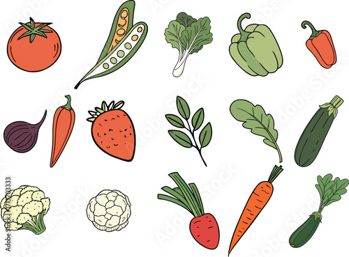 Vegetables and Greens Set