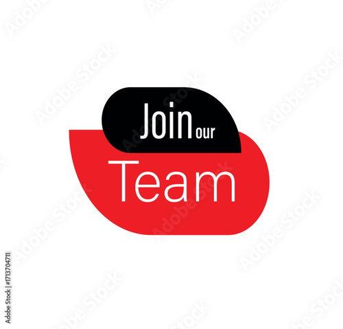 join our team text information sign	