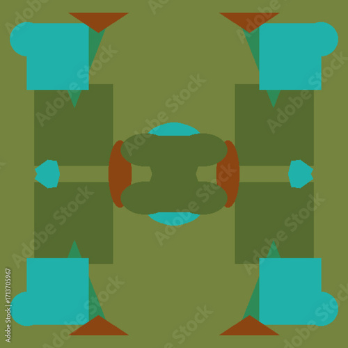 EPS allover design for dizital textile graphic designers with high quality