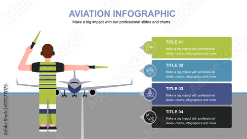 Aviation Professionals Infographic Presentation Slides