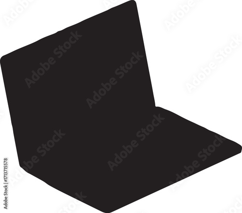 Abstract minimalistic black and white background with a suggestive shape