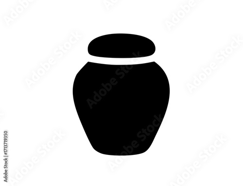 funeral icon 13 : Funeral Urn Icon, urn, ashes, cremation, funeral, death, mourning, memorial, respect, bereavement, grief, loss, condolence, 