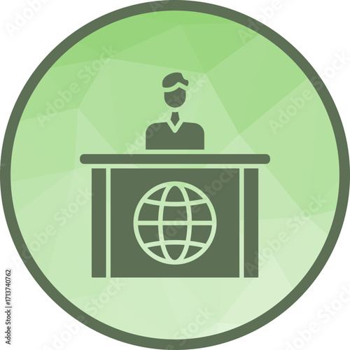Male Anchor icon vector image. Suitable for mobile apps, web apps and print media.