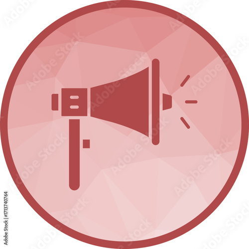 Megaphone icon vector image. Suitable for mobile apps, web apps and print media.