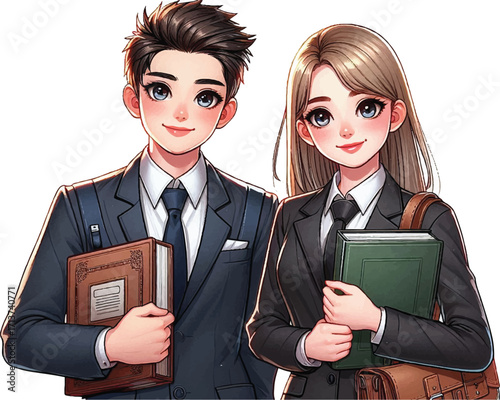 Bussiness man and women