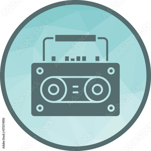 Tape Recorder icon vector image. Suitable for mobile apps, web apps and print media.