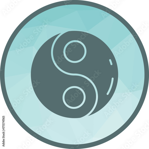 Yin Yang icon vector image. Suitable for mobile apps, web apps and print media.