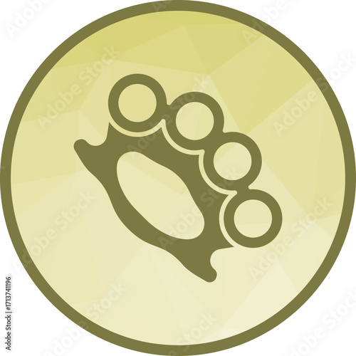 Brass Knuckles icon vector image. Suitable for mobile apps, web apps and print media.
