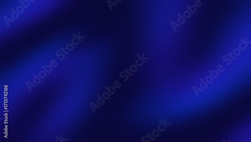 Bild auf Leinwand Abstract blue black background, blue design soft shape by blue color with blurre