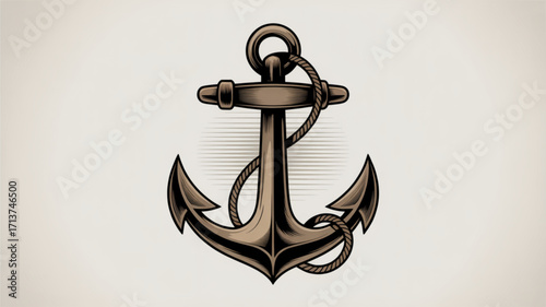 Download vintage nautical anchor vector illustration for marine and maritime themed designs and projects free
