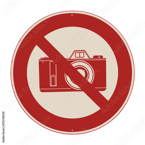 no photography and no camera sign.