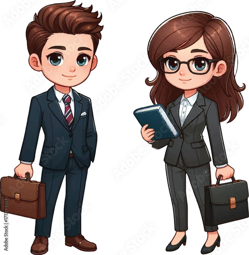 Bussiness man and women