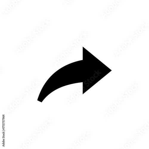 Forward Icon Line Style for UI and Navigation