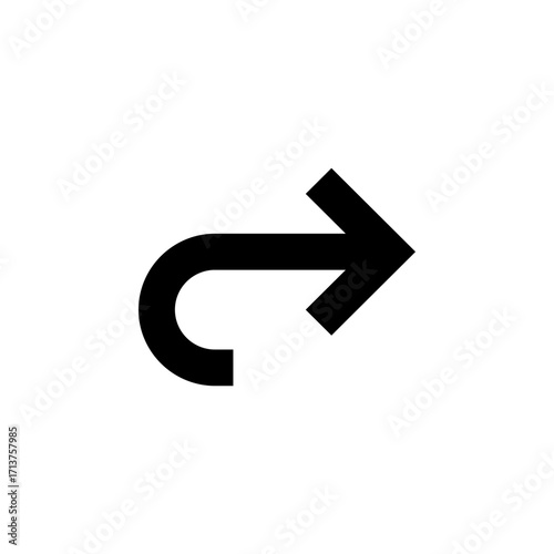 Forward Icon Line Style for UI and Navigation