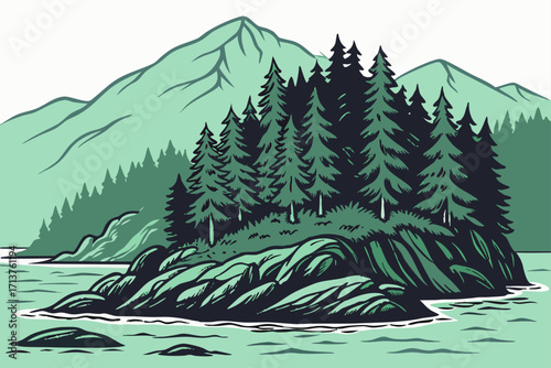 Admiralty Island in Alaska, dense forests, bears, and glacially carved fjords