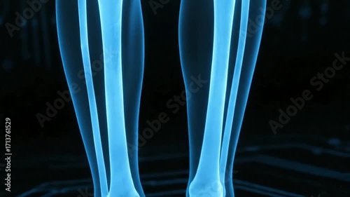 X-ray Scan of Human Legs Bones
