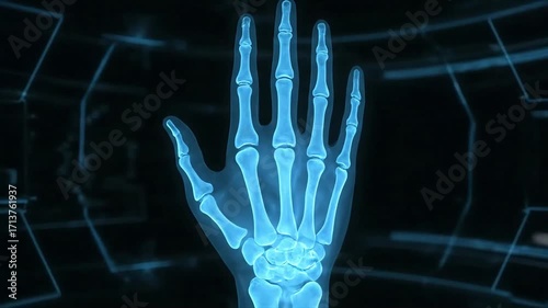 X-ray Visualization of Human Hand