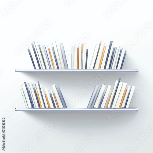 Bookshelf with Books.