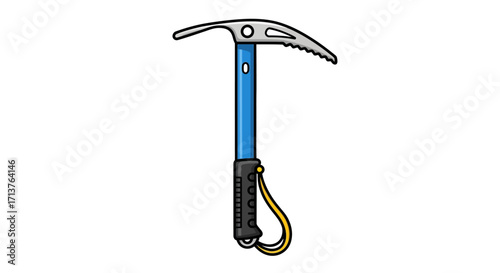Illustration Ice Climbing Tool Essential Gear for Mountain Adventures