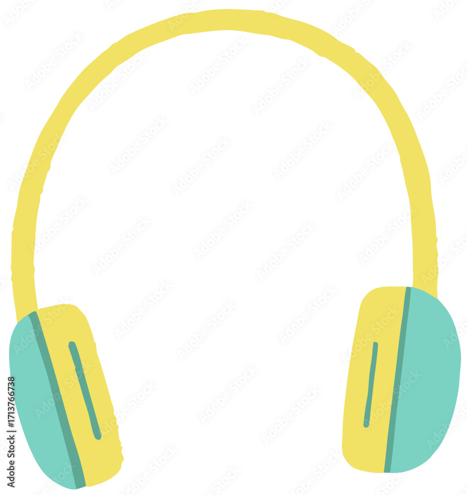 Fototapeta premium headphones on a white background