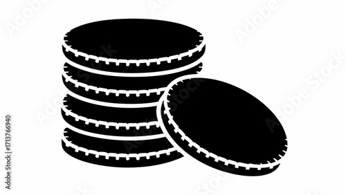 Stack of coins symbolizing wealth, finance, and investment success