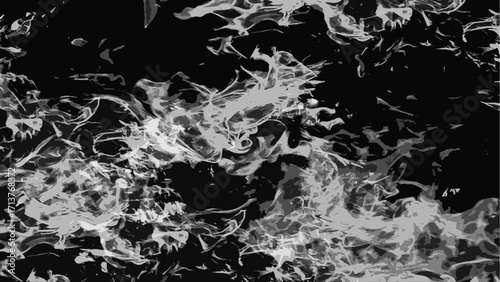 Abstract grayscale liquid texture with fluid, chaotic black and white patterns. Swirling in water, marbled smoke, or molten surfaces. Ideal for backgrounds, abstract design and modern digital art.