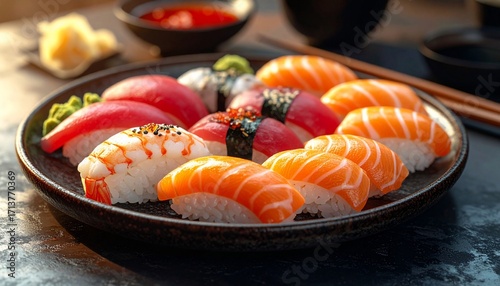 Delicious Sushi Platter: A Culinary Delight
