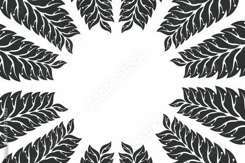 white fern leaf