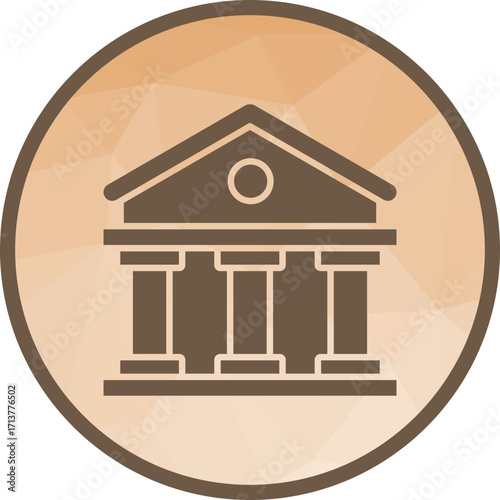 Bank Building icon vector image. Suitable for mobile apps, web apps and print media.