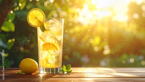 Refreshing Iced Tea on a Sunny Day