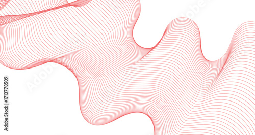 Abstract blue vector illustration of a wave design with flowing lines and a watery pattern creates a cool background