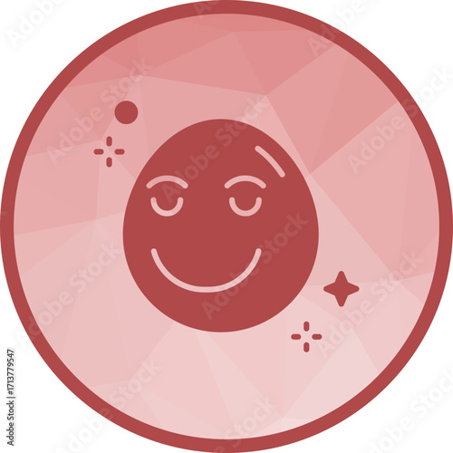 Relieved Face icon vector image. Suitable for mobile apps, web apps and print media.
