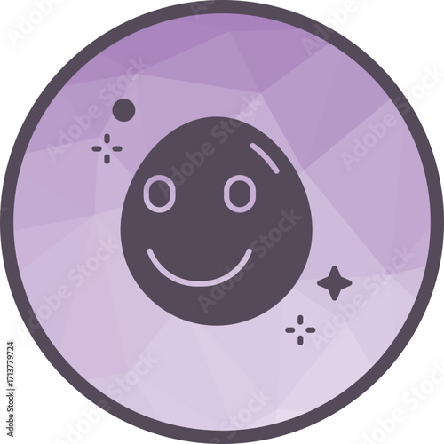 Slightly Smiling Face icon vector image. Suitable for mobile apps, web apps and print media.