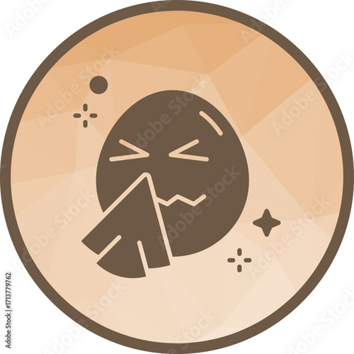 Sneezing Face icon vector image. Suitable for mobile apps, web apps and print media.