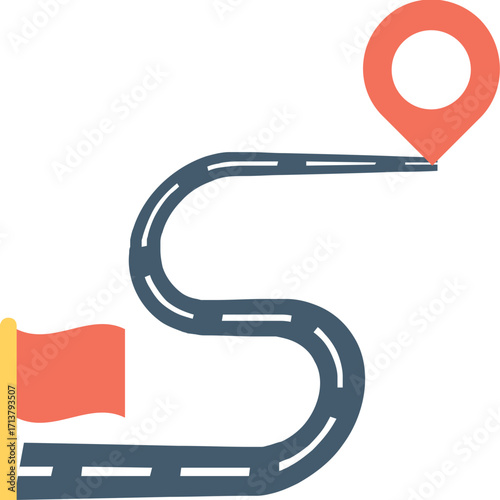 Global Navigation Icon - Worldwide Map Symbols