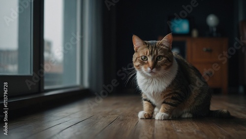 cat on the window