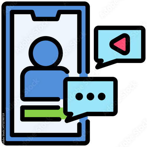 Influencer icon isolated on white background. vector illustration icon for digital nomad
