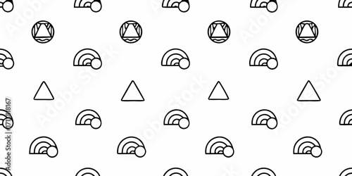 Clean, modern geometric pattern with abstract shapes and minimalist design elements for branding and decor
