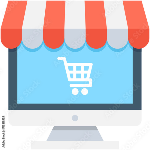 Minimalist E-commerce Icon (Shopping/Payment)