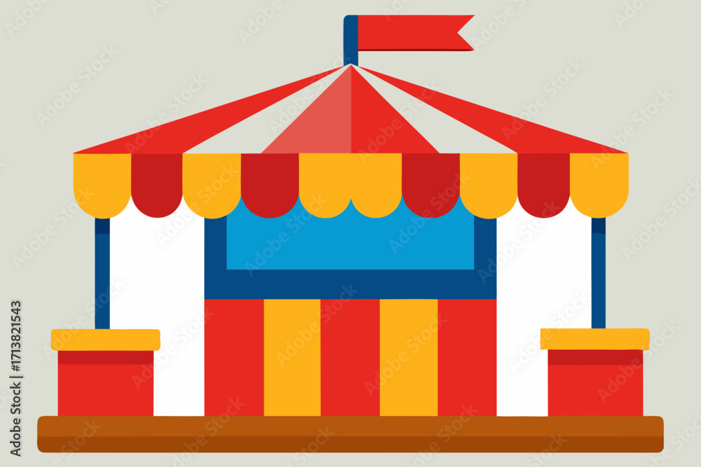 Fototapeta premium circus tent vector illustration