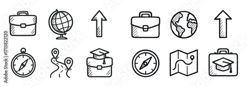 Graduation Icons Grid