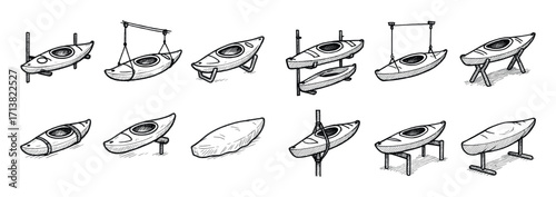 Kayak Storage Icons