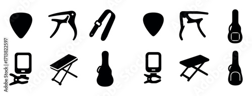Guitar Accessories Icons