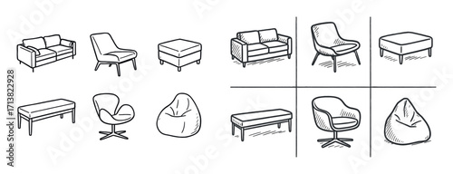 Modern Seating Icons