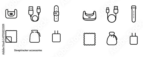 Minimal Sleep Tracker Icons