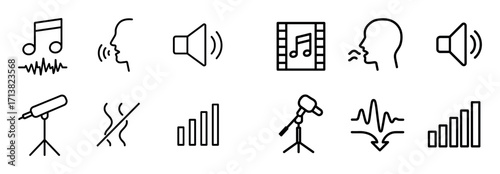 Minimalistic Sound Icons