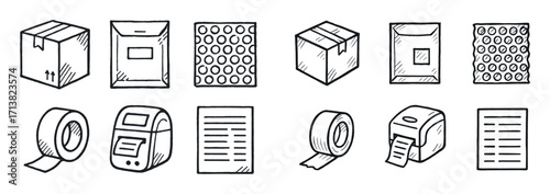 Delivery Packaging Icons