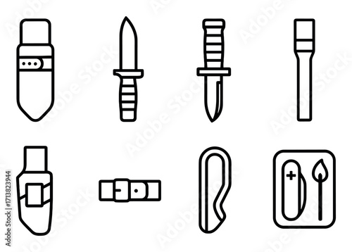 Tactical Knife Icons