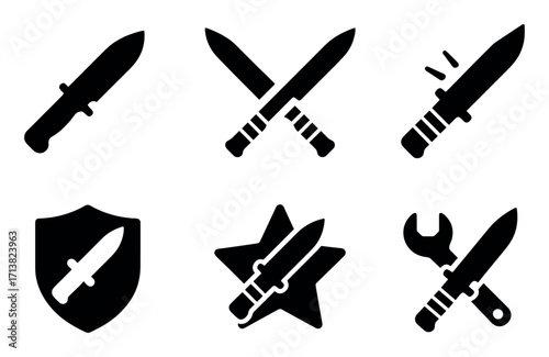 Tactical Knife Icons